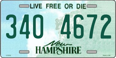 NH license plate 3404672