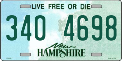 NH license plate 3404698