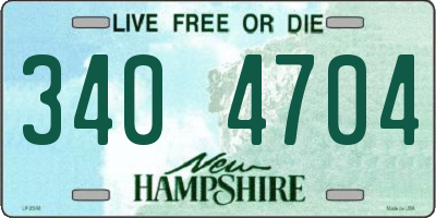 NH license plate 3404704