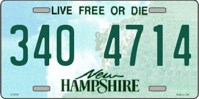 NH license plate 3404714