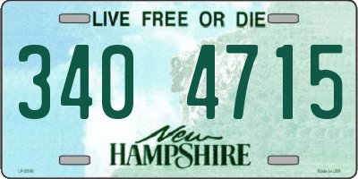 NH license plate 3404715