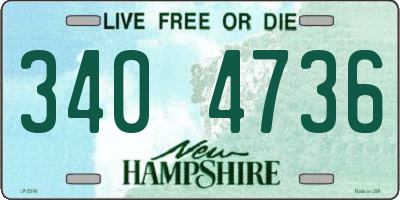 NH license plate 3404736
