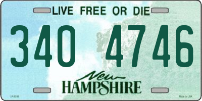 NH license plate 3404746