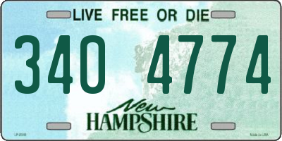 NH license plate 3404774