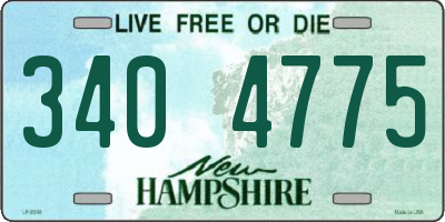 NH license plate 3404775