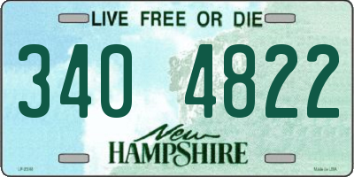 NH license plate 3404822