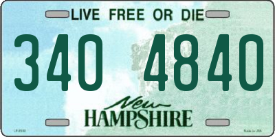 NH license plate 3404840