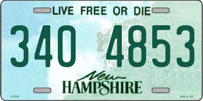 NH license plate 3404853
