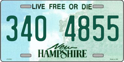 NH license plate 3404855