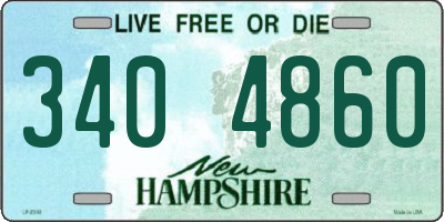 NH license plate 3404860