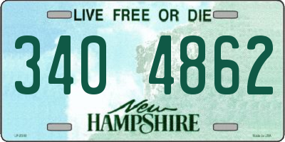 NH license plate 3404862