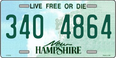NH license plate 3404864