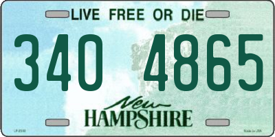 NH license plate 3404865