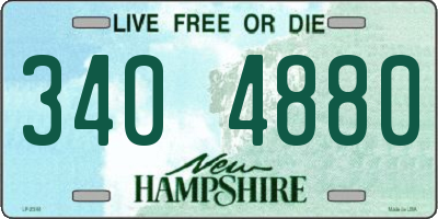 NH license plate 3404880