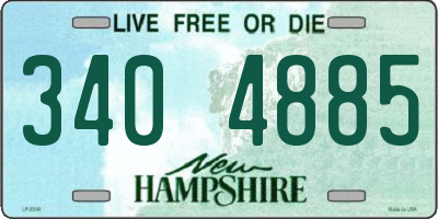NH license plate 3404885