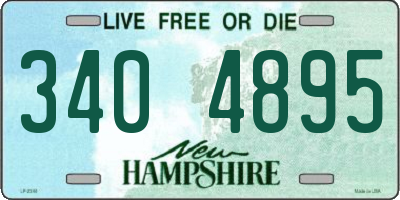 NH license plate 3404895