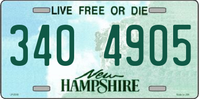 NH license plate 3404905