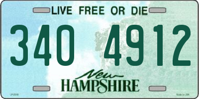 NH license plate 3404912