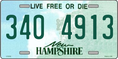 NH license plate 3404913