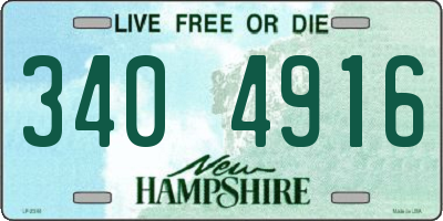 NH license plate 3404916