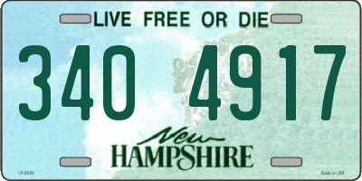 NH license plate 3404917