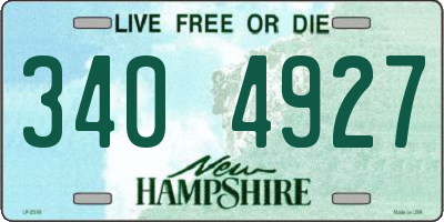 NH license plate 3404927