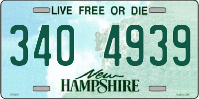 NH license plate 3404939