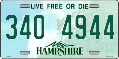 NH license plate 3404944