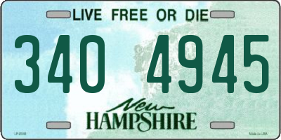 NH license plate 3404945