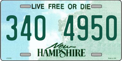 NH license plate 3404950