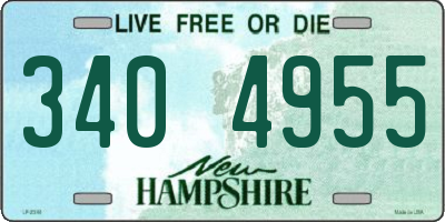 NH license plate 3404955