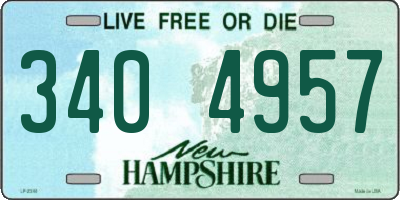 NH license plate 3404957
