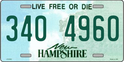NH license plate 3404960