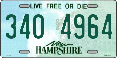 NH license plate 3404964