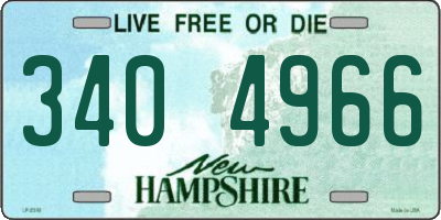 NH license plate 3404966
