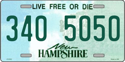 NH license plate 3405050