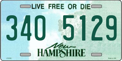 NH license plate 3405129