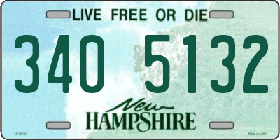 NH license plate 3405132