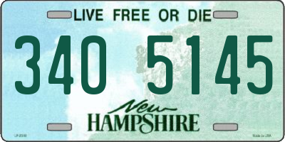 NH license plate 3405145
