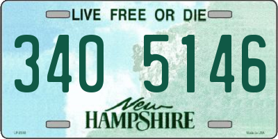 NH license plate 3405146
