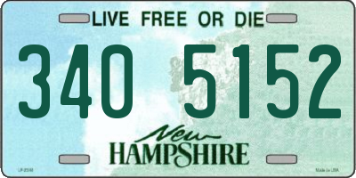 NH license plate 3405152