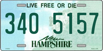 NH license plate 3405157