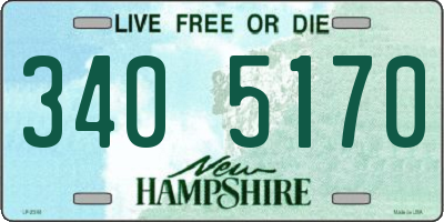 NH license plate 3405170