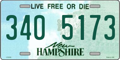 NH license plate 3405173