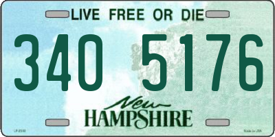 NH license plate 3405176