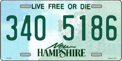 NH license plate 3405186