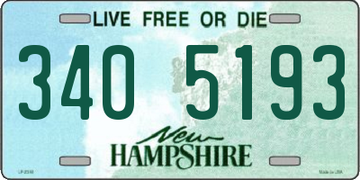 NH license plate 3405193