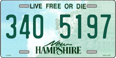 NH license plate 3405197