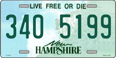 NH license plate 3405199