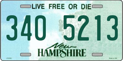 NH license plate 3405213